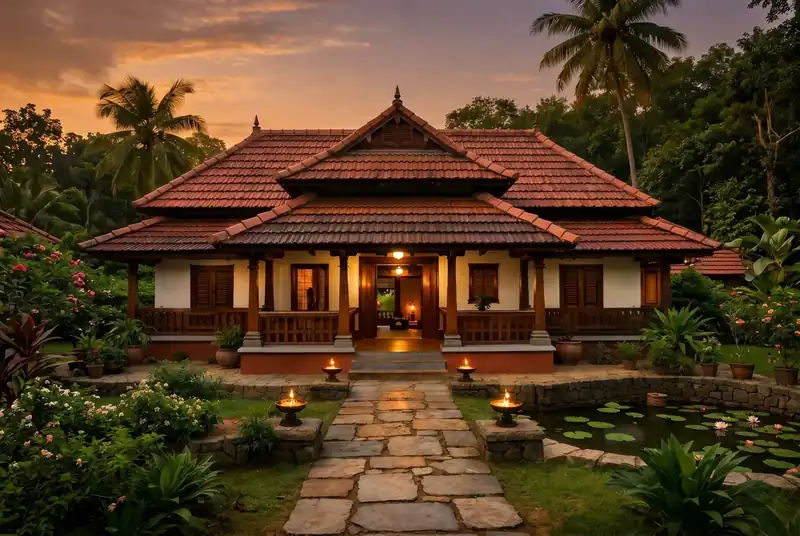 Traditional Homes Construction in Udupi by Harivayu Builders